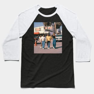 los angeles california people retro Baseball T-Shirt